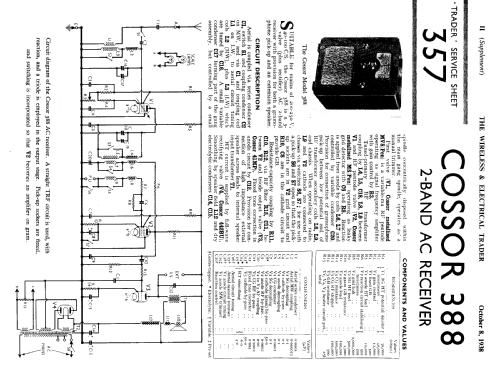 388; Cossor, A.C.; London (ID = 1248116) Radio