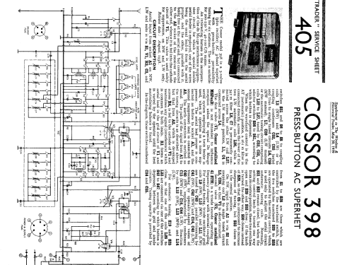 398; Cossor, A.C.; London (ID = 1257248) Radio