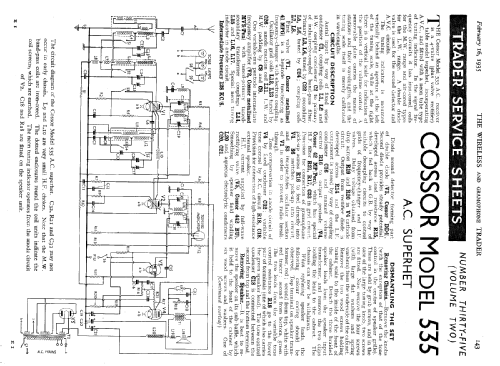 535; Cossor, A.C.; London (ID = 1015320) Radio