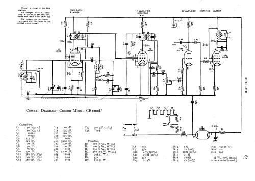 Crusader CR1201U; Cossor, A.C.; London (ID = 598762) Radio