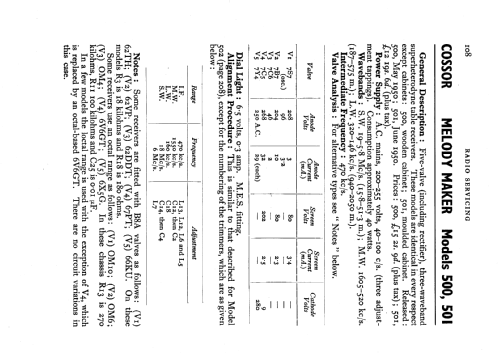 Melody Maker 500; Cossor, A.C.; London (ID = 530138) Radio