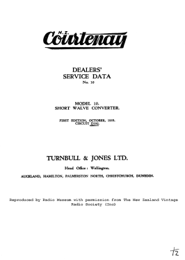 Short Wave Converter 10; Courtenay Brand; (ID = 2790010) Converter