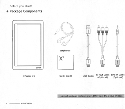 Portable Media Player. X9; Cowon Systems, Inc.; (ID = 2949440) R-Player