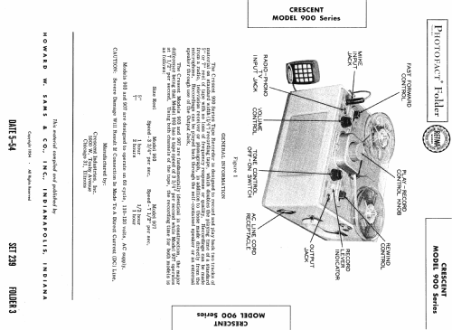 900 Series Model 907; Crescent Industries, (ID = 475564) Sonido-V