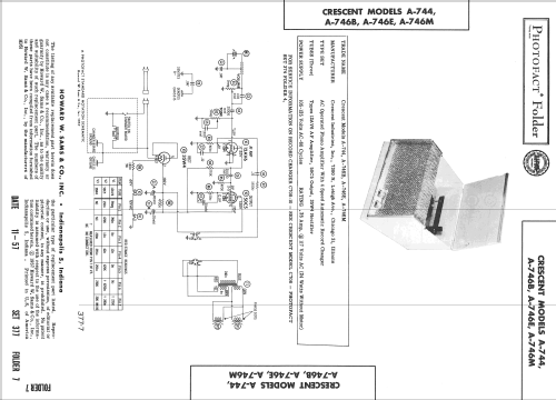 A-744 ; Crescent Industries, (ID = 2466720) Ton-Bild