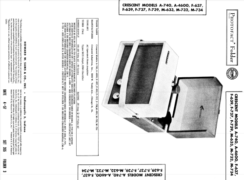 Phono Amplifier A-740; Crescent Industries, (ID = 1847483) Enrég.-R