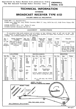 Gulbransen 6153; Cromwell, Gulbransen (ID = 2927796) Radio