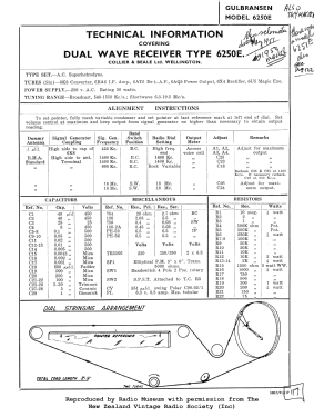 Gulbransen 6250E; Cromwell, Gulbransen (ID = 3037606) Radio