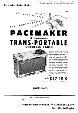 Transistorised-58 Trans-Portable 58; Cromwell, Gulbransen (ID = 3099201) Radio