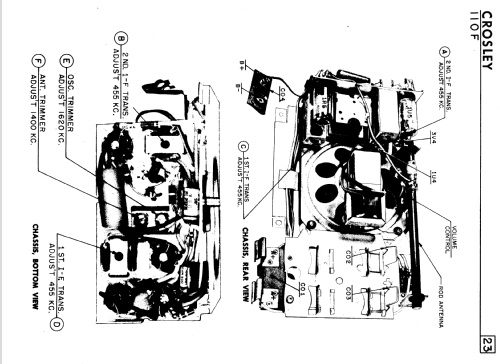 F-110BE Ch= 110F; Crosley Radio and (ID = 2363474) Radio