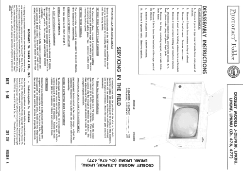 J-21LPKBU Ch= 477; Crosley Radio and (ID = 2220331) Fernseh-E