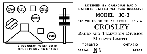 JC-3 ; Crosley Radio and (ID = 3075108) Radio