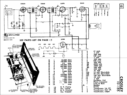 10-135 ; Crosley Radio and (ID = 809203) Radio