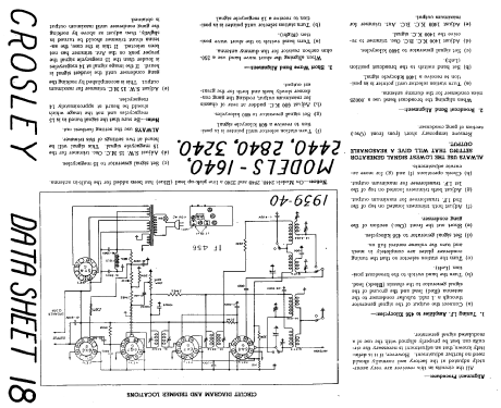 3240 ; Crosley Radio and (ID = 806456) Radio