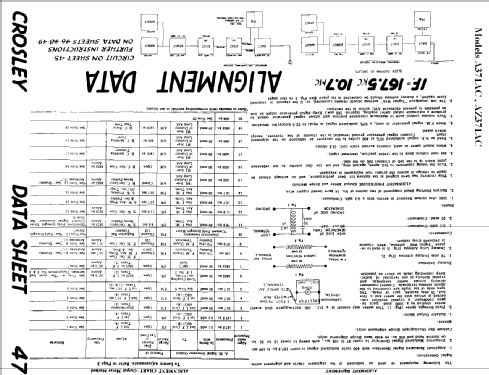 AZ-371AC ; Crosley Radio and (ID = 807897) Radio