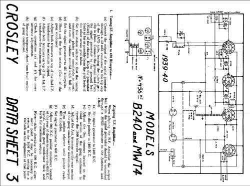 B240 ; Crosley Radio and (ID = 805656) Radio