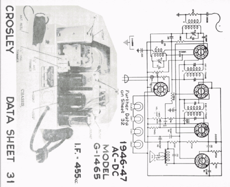 G-1465 ; Crosley Radio and (ID = 807850) Radio