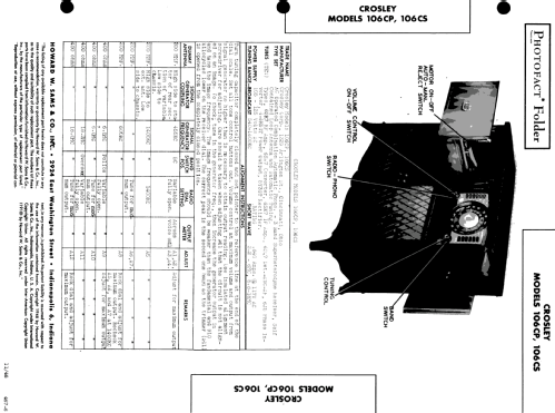 106CS ; Crosley Radio Corp.; (ID = 508660) Radio