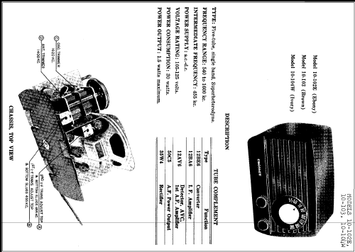 10-102E ; Crosley Radio Corp.; (ID = 242724) Radio