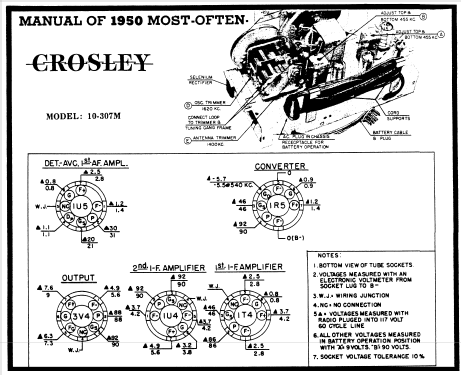 10-307M ; Crosley Radio Corp.; (ID = 105623) Radio