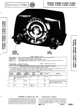 11-100U Ch= 301; Crosley Radio Corp.; (ID = 2882436) Radio