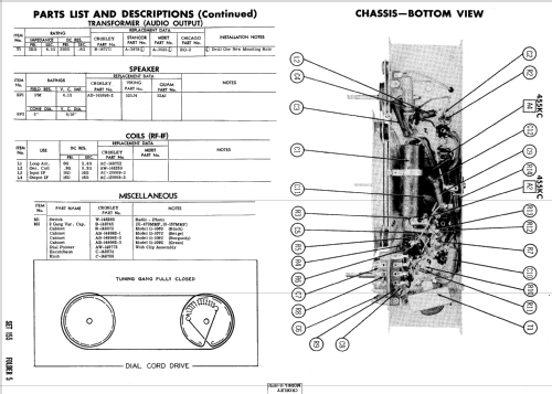 11-108U Decorator Ch= 302; Crosley Radio Corp.; (ID = 584698) Radio