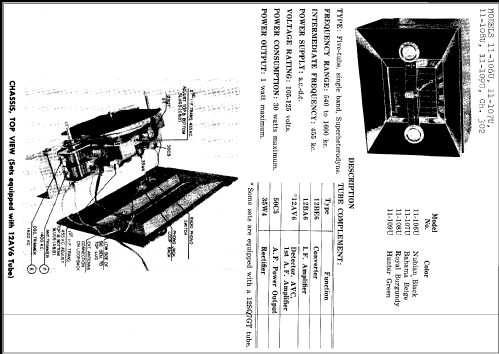 11-109U Decorator Ch= 302; Crosley Radio Corp.; (ID = 243330) Radio