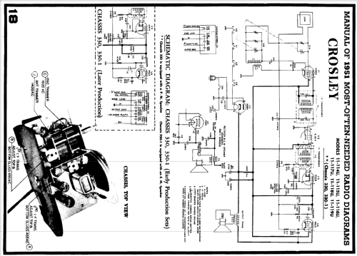 11-115U 'Serenader' Ch= 330-1; Crosley Radio Corp.; (ID = 119458) Radio