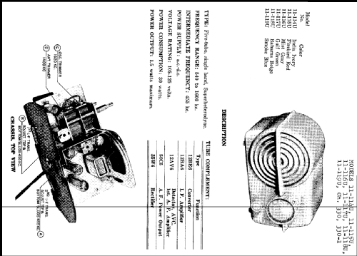 11-115U 'Serenader' Ch= 330-1; Crosley Radio Corp.; (ID = 221932) Radio