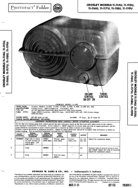 11-116U 'Serenader' Ch= 330; Crosley Radio Corp.; (ID = 2927766) Radio