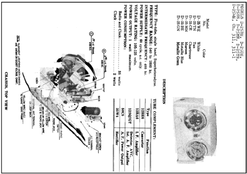 11-121U Ch= 311; Crosley Radio Corp.; (ID = 221644) Radio