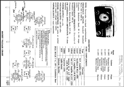 11-126U Ch= 312; Crosley Radio Corp.; (ID = 243338) Radio