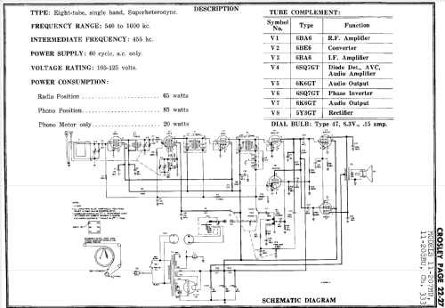 11-208BU Ch= 333; Crosley Radio Corp.; (ID = 120314) Radio