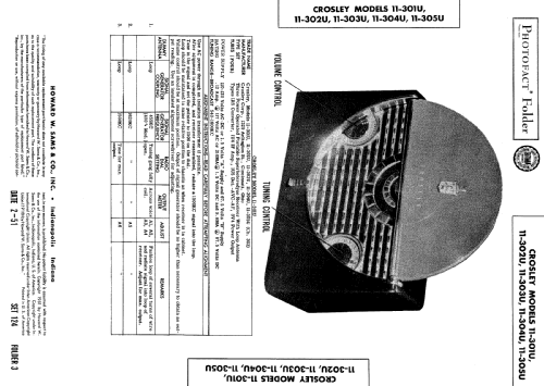 11-301U Ch= 303; Crosley Radio Corp.; (ID = 497890) Radio