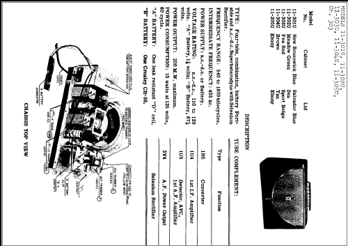 11-302U Ch= 303; Crosley Radio Corp.; (ID = 242981) Radio