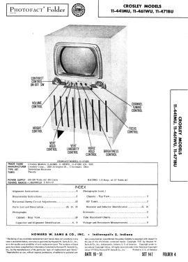 11-441MU Ch= 320; Crosley Radio Corp.; (ID = 2960968) Television