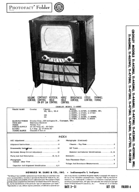 11-445MU Ch= 321-1; Crosley Radio Corp.; (ID = 2869905) Television