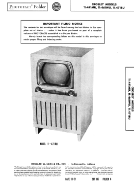 11-461WU Ch= 320; Crosley Radio Corp.; (ID = 2960983) Television