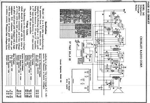 141 'Bigfella' Ch= 141; Crosley Radio Corp.; (ID = 1619479) Radio