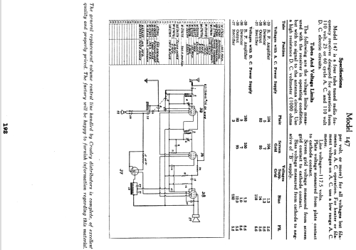 147 ; Crosley Radio Corp.; (ID = 1609138) Radio