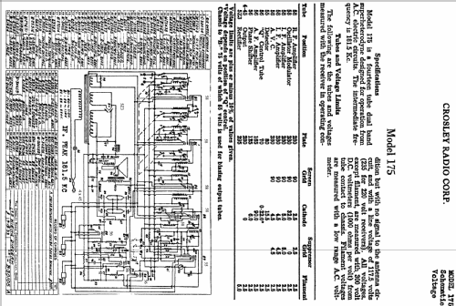 175; Crosley Radio Corp.; (ID = 134440) Radio