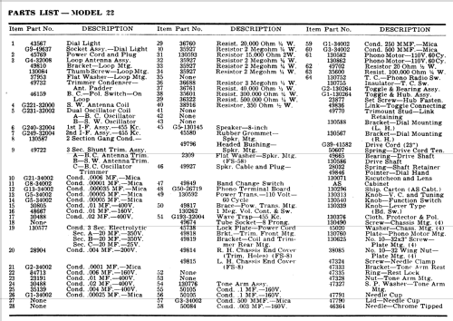 22 AS ; Crosley Radio Corp.; (ID = 1180084) Radio