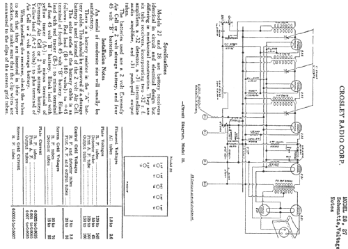 27 ; Crosley Radio Corp.; (ID = 269363) Radio