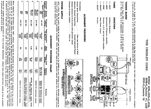 52TE Ch= 77; Crosley Radio Corp.; (ID = 101024) Radio