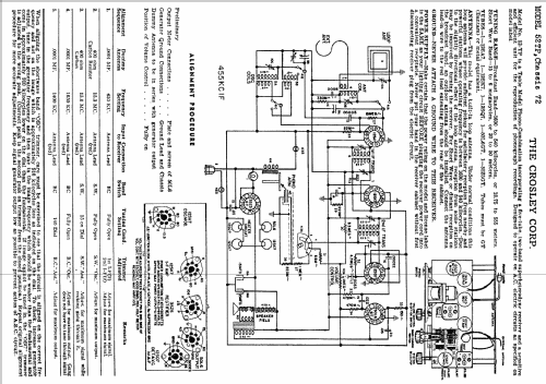 52TP Ch= 72; Crosley Radio Corp.; (ID = 101294) Radio