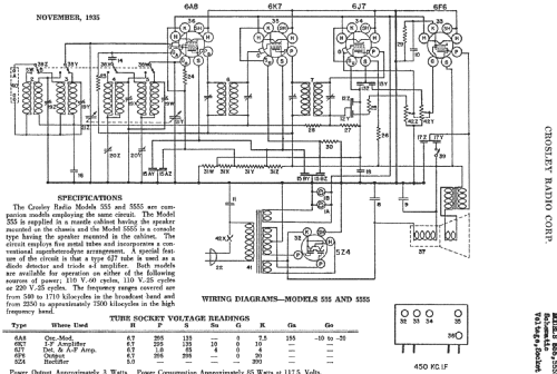 555 'A-F-M' ; Crosley Radio Corp.; (ID = 152528) Radio