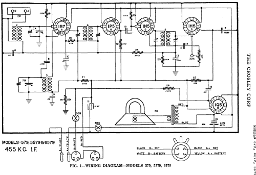 B-5579-M Ch= 5579; Crosley Radio Corp.; (ID = 90114) Radio