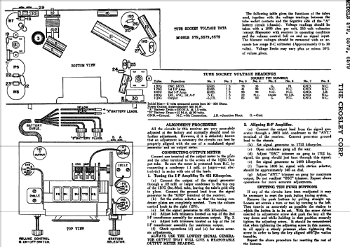 B-5579-M Ch= 5579; Crosley Radio Corp.; (ID = 90115) Radio