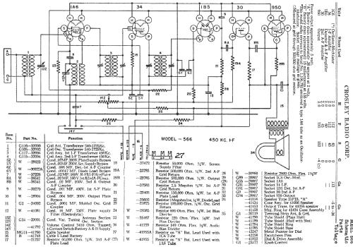 566 ; Crosley Radio Corp.; (ID = 193027) Radio