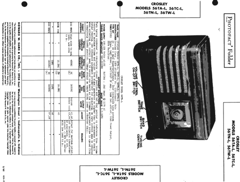 56TA-L ; Crosley Radio Corp.; (ID = 503034) Radio